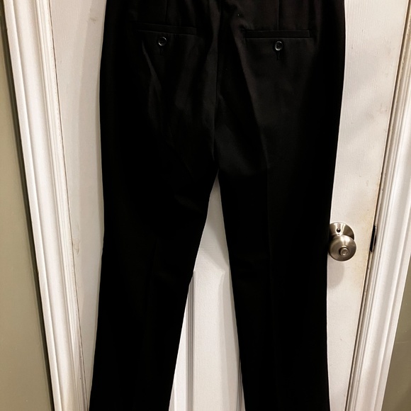 Banana Republic Factory Washable Logan Classic Black Tailored Trouser Pant - Picture 7 of 8